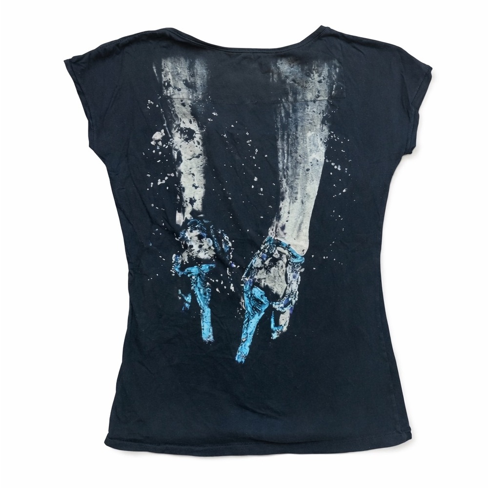 GAP Black Whitney Biennial T-Shirt by Marylin Minter